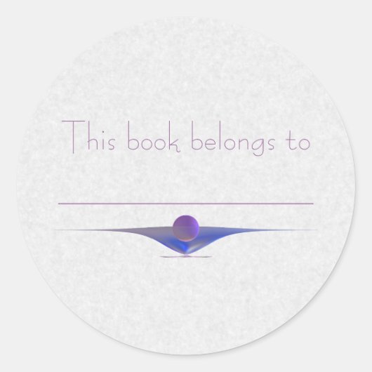 待機抽象芸術アート ラウンドシール (正面)