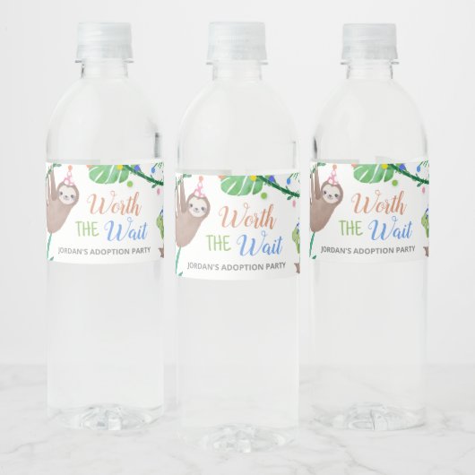 待機養子縁組パーティーウォーターボトル ペットボトルラベル (ボトル)