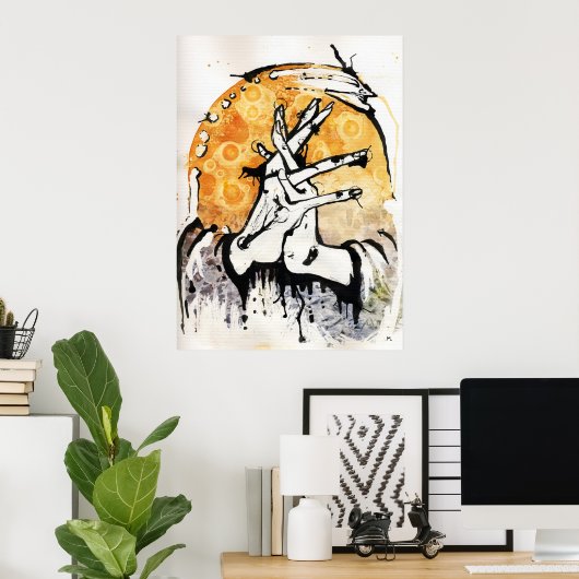 待機 ポスター (ホームオフィス)