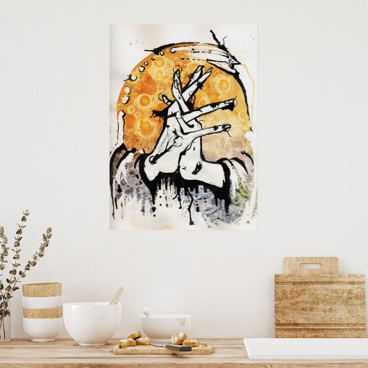 待機 ポスター (キッチン)