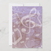 律法のメロディー バー バット ミッツヴァ  招待状 (裏面)