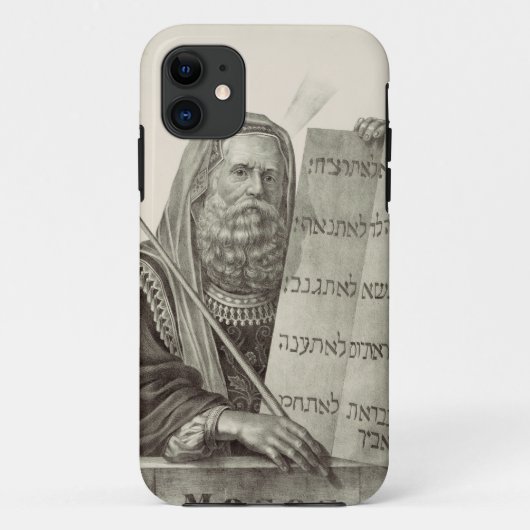律法の板を持つ預言者モーセ Case-Mate iPhoneケース (裏面)