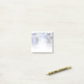 後それノート休日の雪片 ポストイット (デスク上)