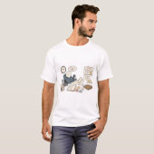 後でやるわ 面白い 引き延ばし メーム Tシャツ (正面フル)