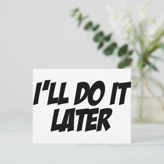 後でやる ポストカード (スタンド正面)