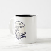 後でアリゲーターに会う ツートーンマグカップ (正面左)