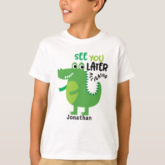 後でアリゲーターに会パーソナライズされたう Tシャツ