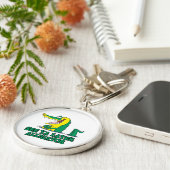 後でアリゲーターを見る キーホルダー (側面)