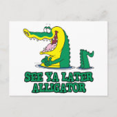 後でアリゲーターを見る ポストカード (正面)