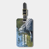 後でアリゲーターフォトを参照 ラゲッジタグ (正面縦)