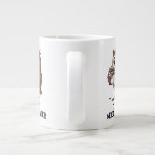 後でコーヒーが必要になるかも - 笑えるフクロウのユーモア ジャンボコーヒーマグカップ (裏面)