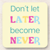 後で二度と起こさない コースター (正面)