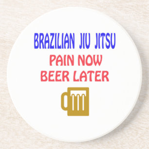 後で今ブラジル人のJiu Jitsuの苦痛ビール コースター