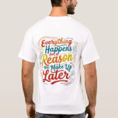 後で仲直りするわけだ Tシャツ (裏面)
