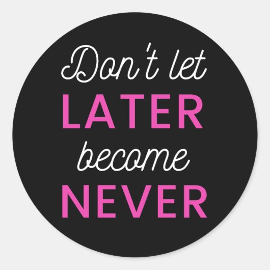 後で決して～にならないようにする ラウンドシール (正面)