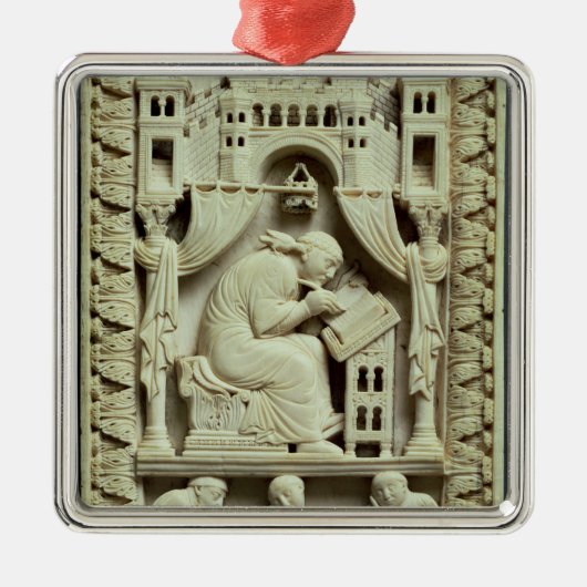 後で筆記者とのSt Gregoryの執筆 メタルオーナメント (正面)