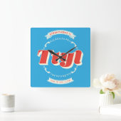 後で話す スクエア壁時計 (ホーム)