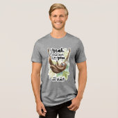 後で返事します トライブレンドTシャツ (正面全面)