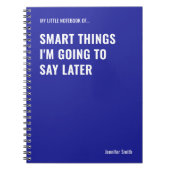 後で頭が切れる言うことについて ノートブック (正面)