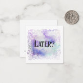 *~*後で?人間関係AP63フラットノートカード ノートカード (正面/裏面インサイチュ)