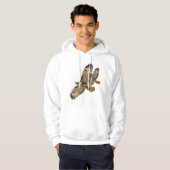 後につかれる赤はTシャツを咳払いで出します パーカ (正面フル)