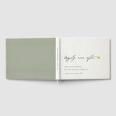 後にシンプルもエレガント楽しく灰色のタイポグラフィ ゲストブック (全面)