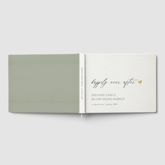 後にシンプルもエレガント楽しく灰色のタイポグラフィ ゲストブック