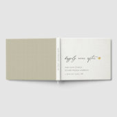 後にシンプルも楽しげにエレガントクラフトタイポグラフィ ゲストブック (全面)