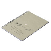 後にシンプルも楽しげにエレガントクラフトタイポグラフィ ノートブック (左側)