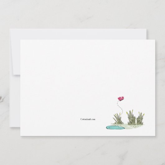 後のアリゲーター行遠くにくパーティー 招待状 (裏面)