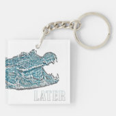 後のアリゲーター キーホルダー (裏面)