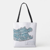 後のアリゲーター トートバッグ (裏面)