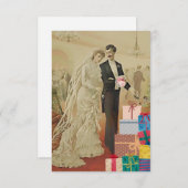 後のウェディングシャワー サンキューカード (正面/裏面)