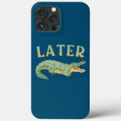 後のゲーターおもしろいワニ皮肉ワニ Case-Mate iPhoneケース (裏面)