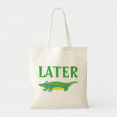 後のゲーターグリーンアリゲーターワニCrocodile Croc Animal トートバッグ (正面)