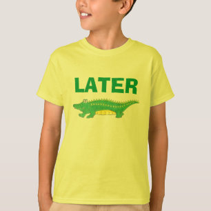 後のゲーターグリーンイエローアリゲーターティーシャツ Tシャツ