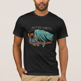 後のパーティー | おもしろいパーティー二日酔いTシャツ Tシャツ