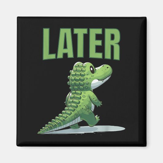 後のGator Aligatorグラフィック マグネット (正面)