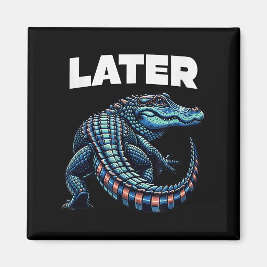 後のGator Aligatorグラフィック マグネット (正面)