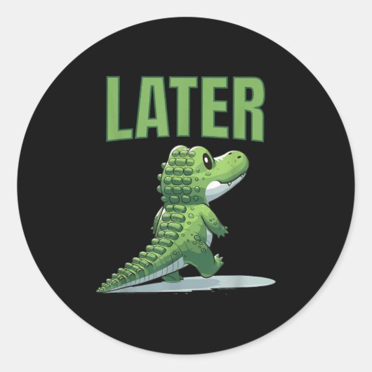 後のGator Aligatorグラフィック ラウンドシール (正面)