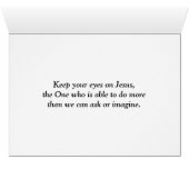 後ろあるものが忘れます、Philippiansの3:13カード (内部横(下))