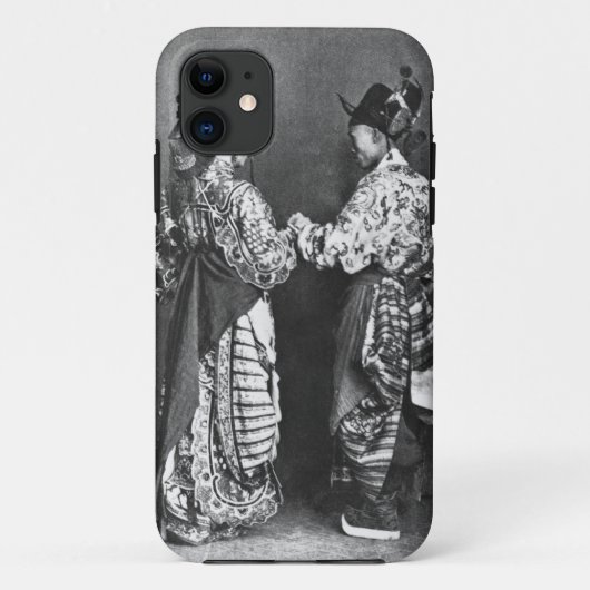 後ろからの中国のな俳優、c.1870 (b/wの写真) Case-Mate iPhoneケース (裏面)