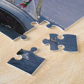 後ろからの競争ヨット ジグソーパズル (側面)