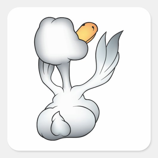 後ろからガチョウ スクエアシール (正面)