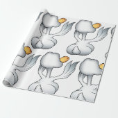 後ろからガチョウ ラッピングペーパー (アンロールド)