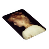 後ろからポートレート（Frederic Leighton著） マグネット (右側)