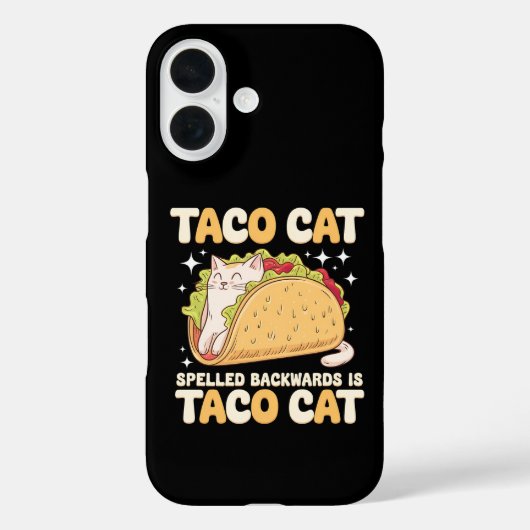 後ろから読むとタコキャット メキシコ風 Case-Mate iPhoneケース (裏面)