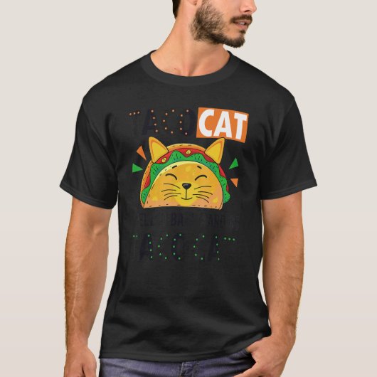 後ろから読んでもTacocat 愛猫家T Tシャツ (正面)