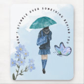 後ろで何かにつまずいてはいけない マウスパッド (正面)