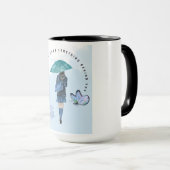 後ろで何かにつまずいてはいけない マグカップ (正面右)